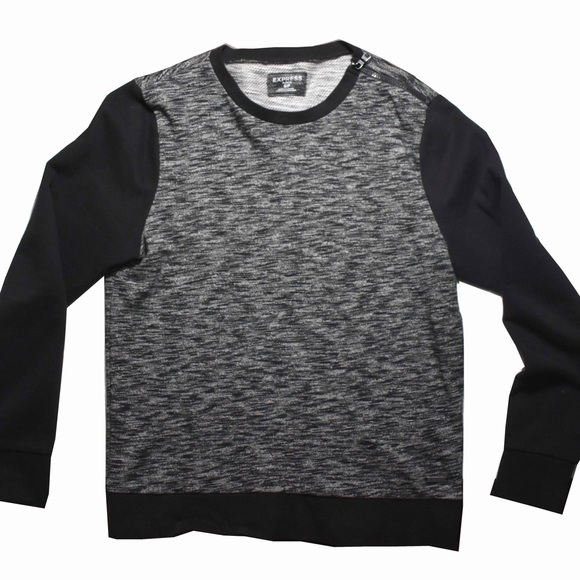 Express Men\u2019s Crew Neck Sweater Side Zip Small